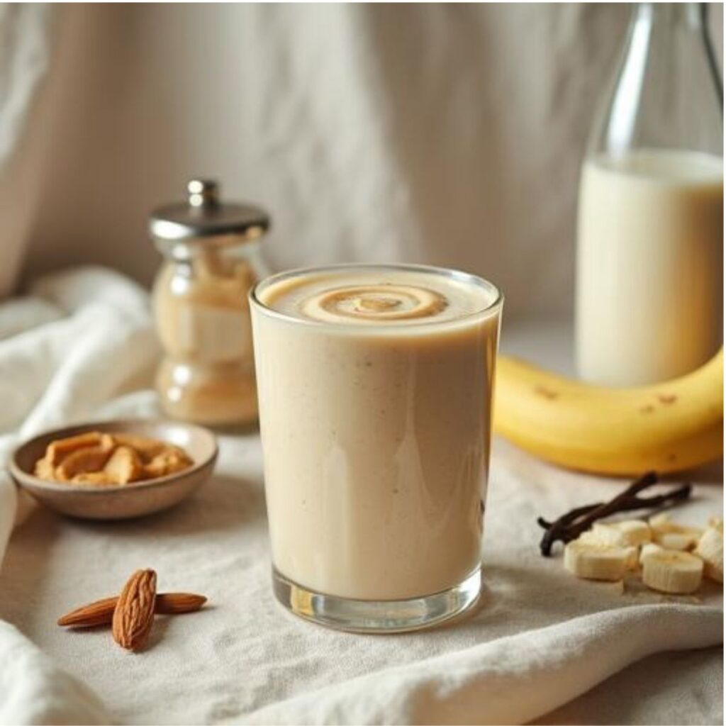 Vanilla Almond Butter Protein Smoothie