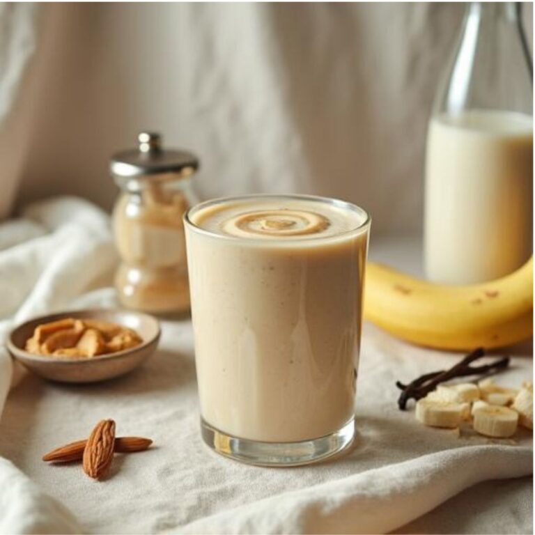 Vanilla Almond Butter Protein Smoothie