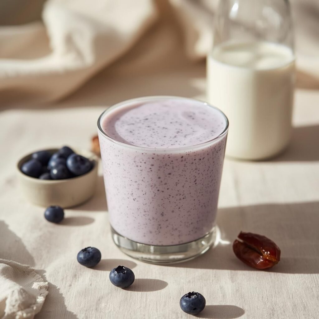 Coconut Blueberry Cream Smoothie
