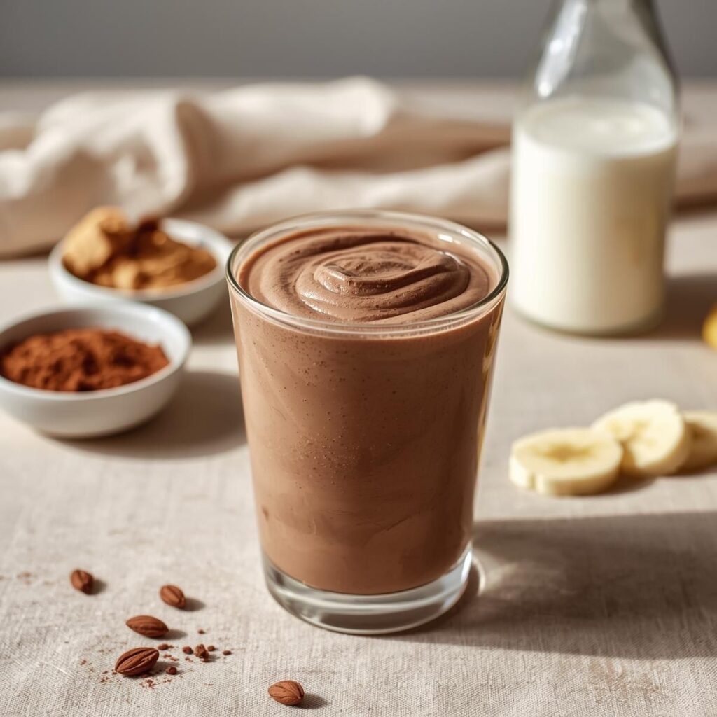 Chocolate Peanut Protein Smoothie