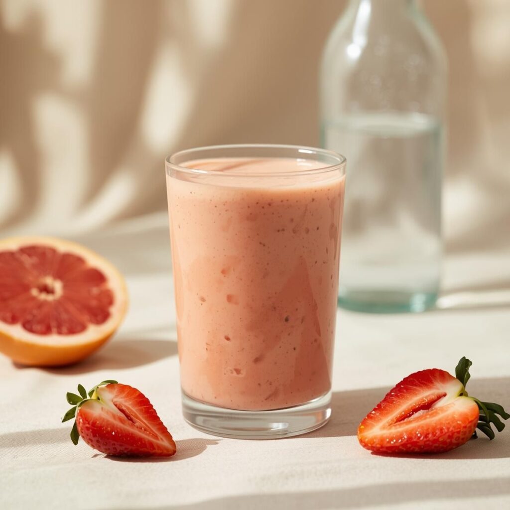 Grapefruit Strawberry Fresh Smoothie